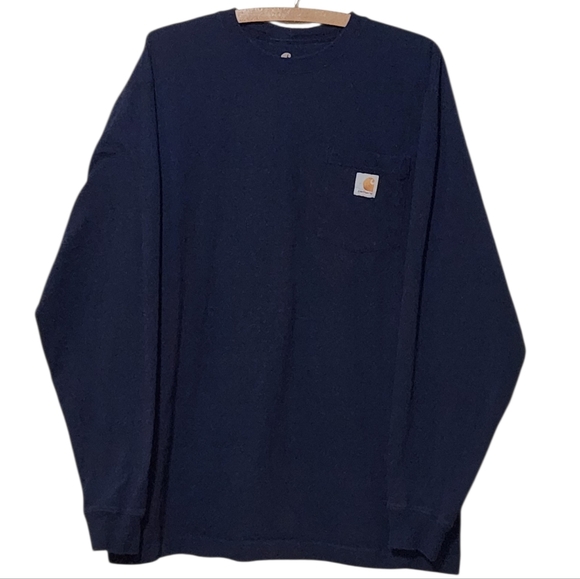 Carhartt Lot x 3 Original Fit Long Sleeve Crewneck Pocket Large - Picture 2 of 13